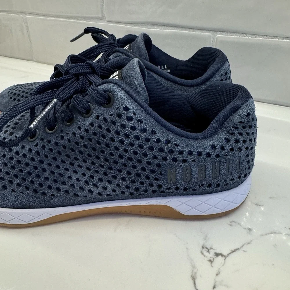 NOBULL Navy Suede Trainer Shoes‎ Sz 7